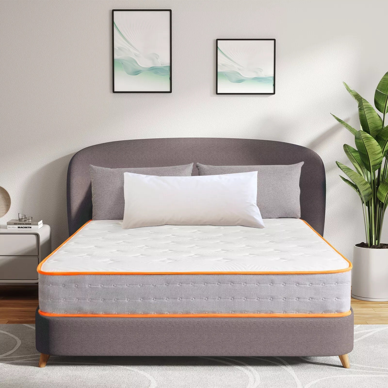 10 Inch Gel Memory Foam And Pocket Springs Medium Firm Hybrid Mattress In A Box