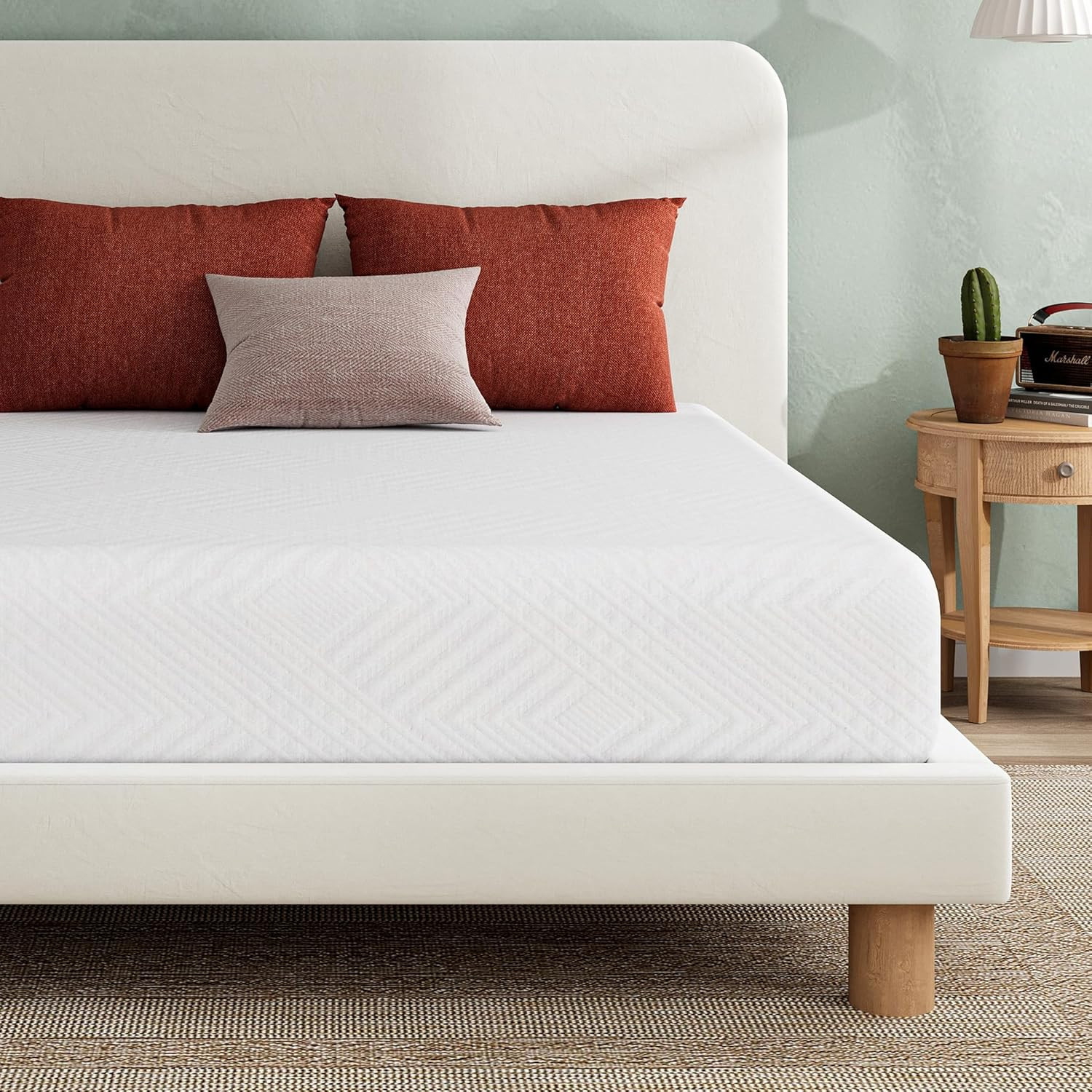 EGO 6″ Green Tea Memory Foam Mattress – Cooling, Fiberglass-Free, CertiPUR-US