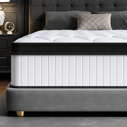 12 Inch Queen Mattress in a Box Hybrid Gel Memory Foam Pocket Spring Soft Plush