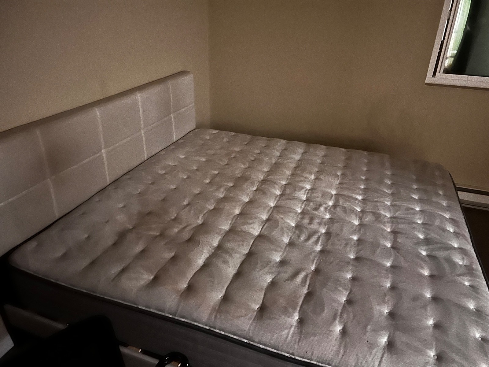 Sealy Posturepedic mattress king size -spring bloom with bed frame