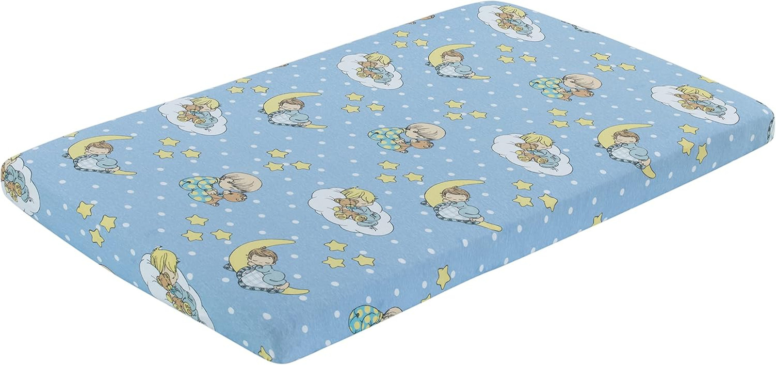 2 Pack N Play Mattress Sheets – 100% Jersey Knit Cotton Soft Portable Crib Mattr