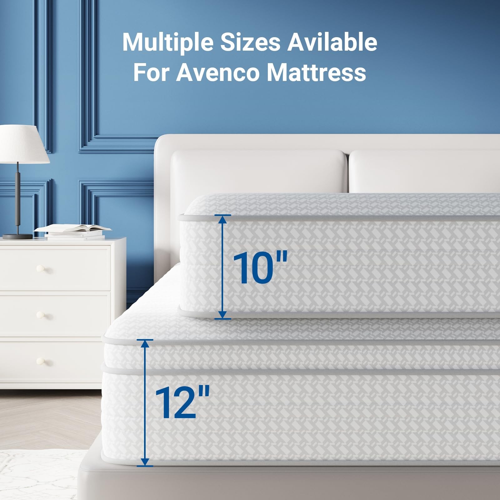 Avenco Queen Mattress 12 Inch in a Box, Queen Size Medium Plush Mattresses wi…