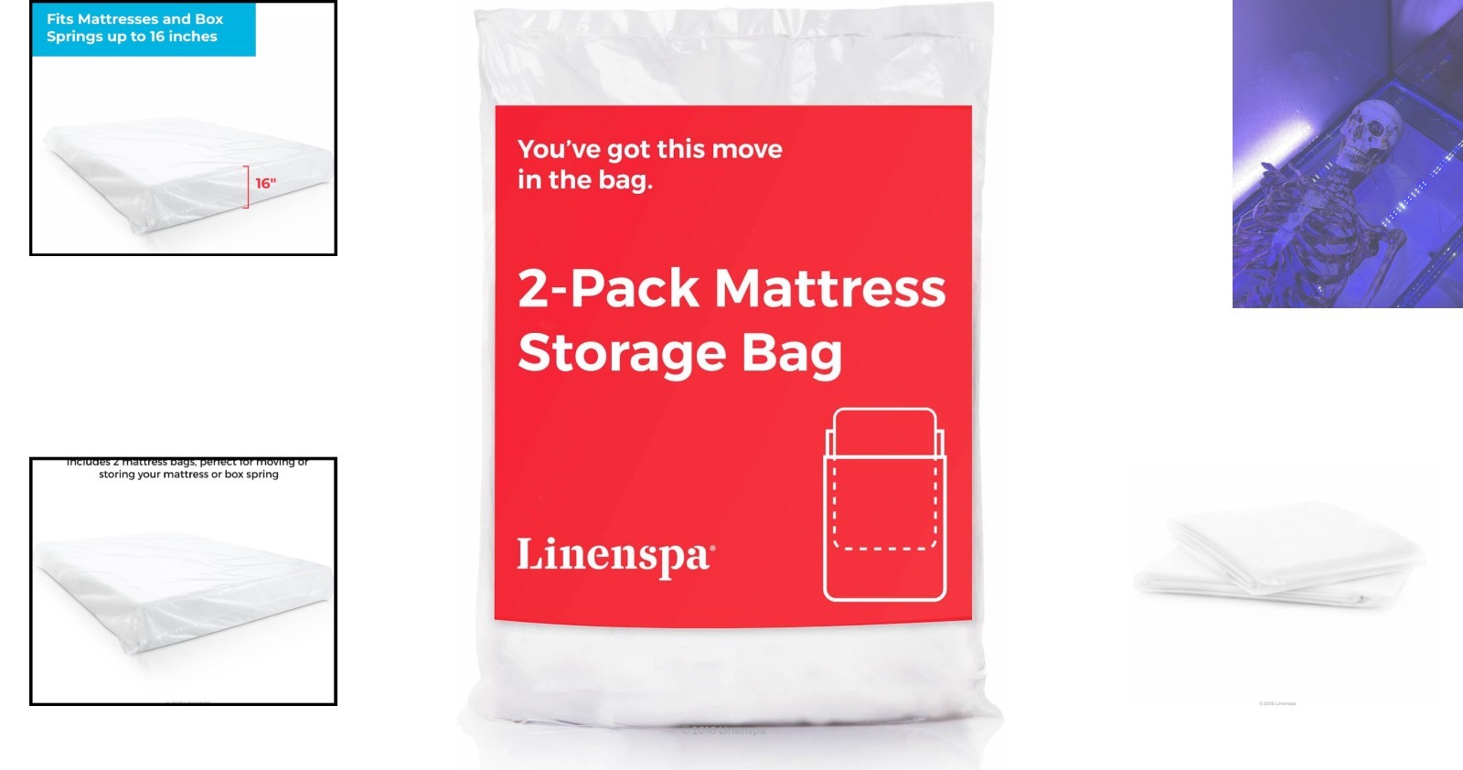 Durable Plastic Mattress Bags – Twin/Twin XL 2-Pack for Safe Transport & Storage
