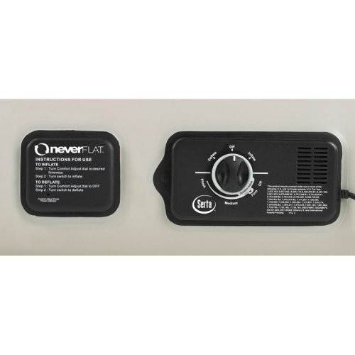 Serta Raised-Height Twin Air Mattress with Built-In AC Air Pump