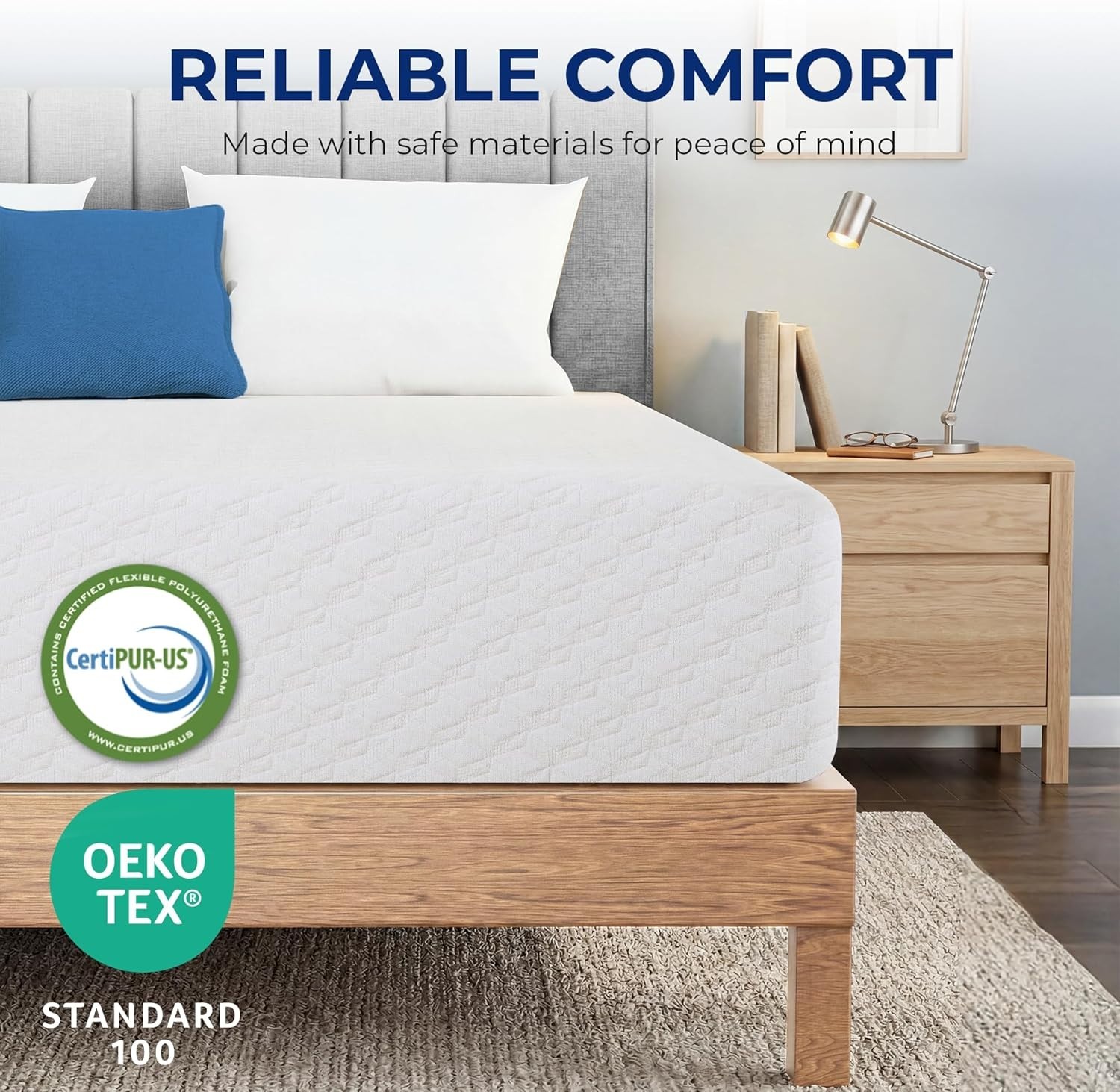 Queen 8-Inch Cooling Gel Memory Foam Mattress – Breathable Comfort & Support