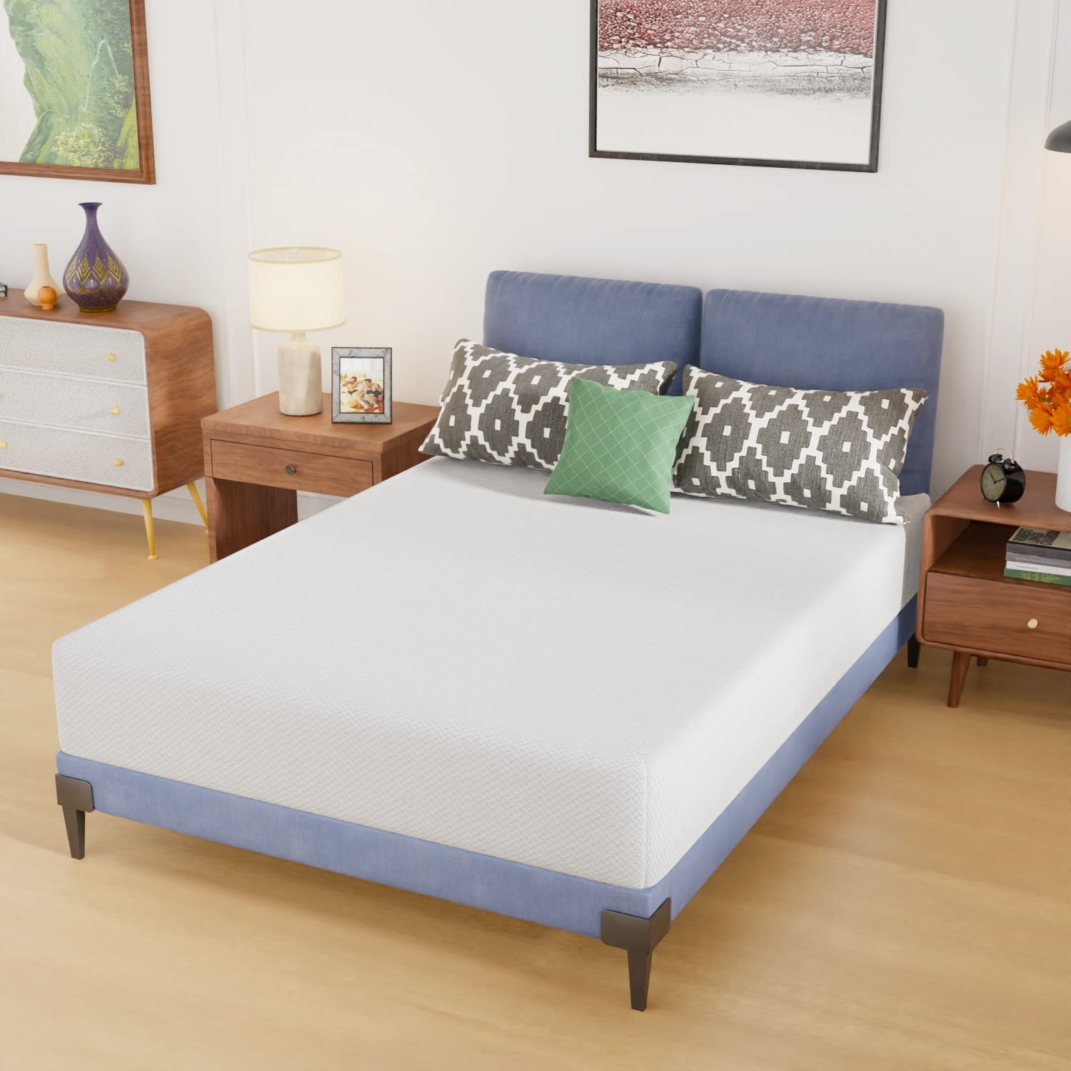 | 10 Inch Full Mattress | Medium Firm Base Foam Mattress | Removable Washable…