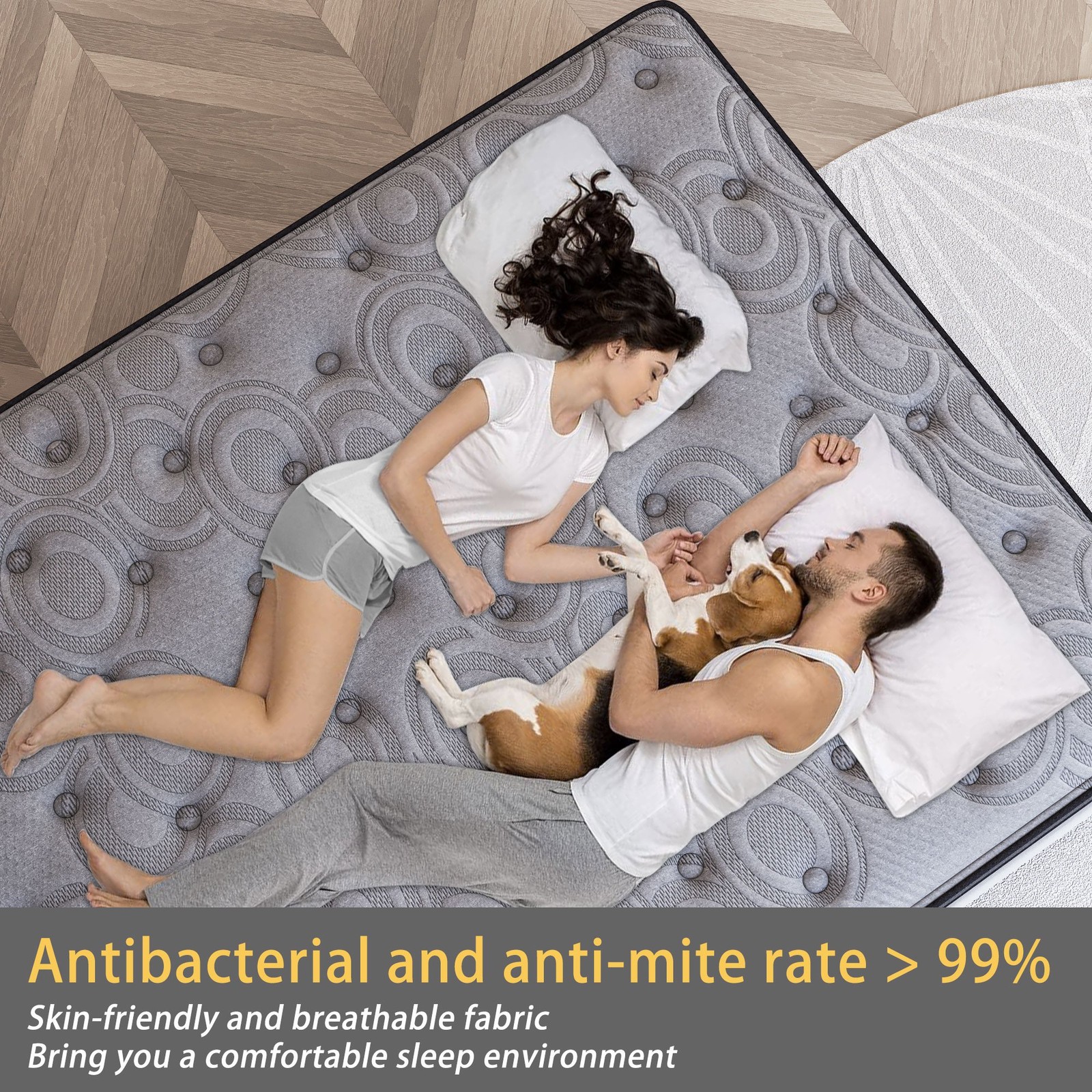 9″14″ Twin Full Queen King Size Mattress in a Box Hybrid Spring Gel Memory Foam