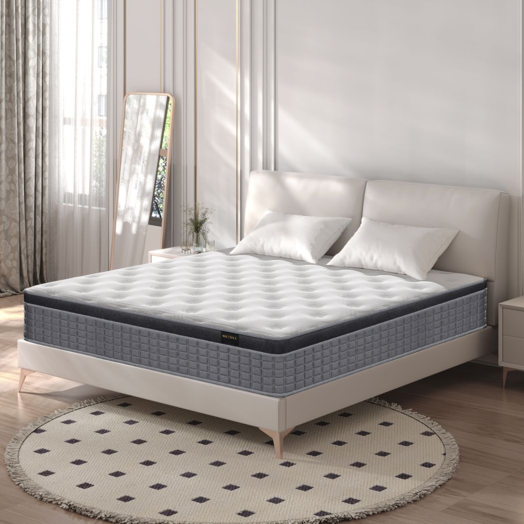 12″ 14″ Twin Full Queen King Mattress in a Box Hybrid Memory Foam Medium Firm
