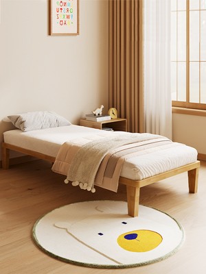 Twin-XL Platform Bed Fre – 12 Inch Solid Wood Mattr Foundat