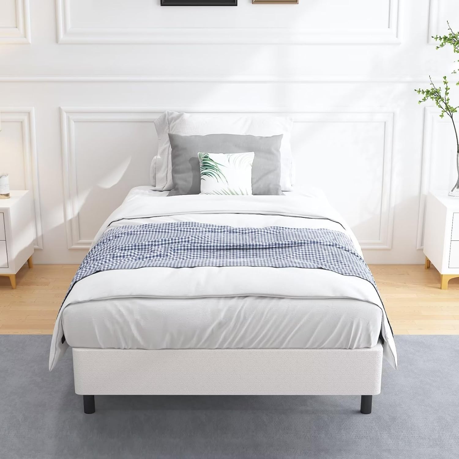 5 Inch Twin Box Spring with Easy Clean Cover – Perfect for All Mattress Types