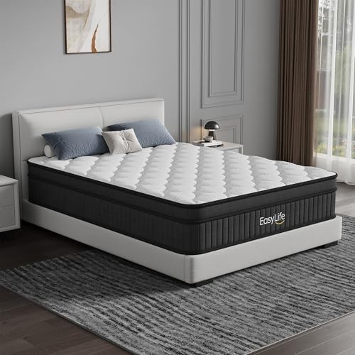12 Inch Queen Mattress in a Box Hybrid Gel Memory Foam Pocket Spring Soft Plush