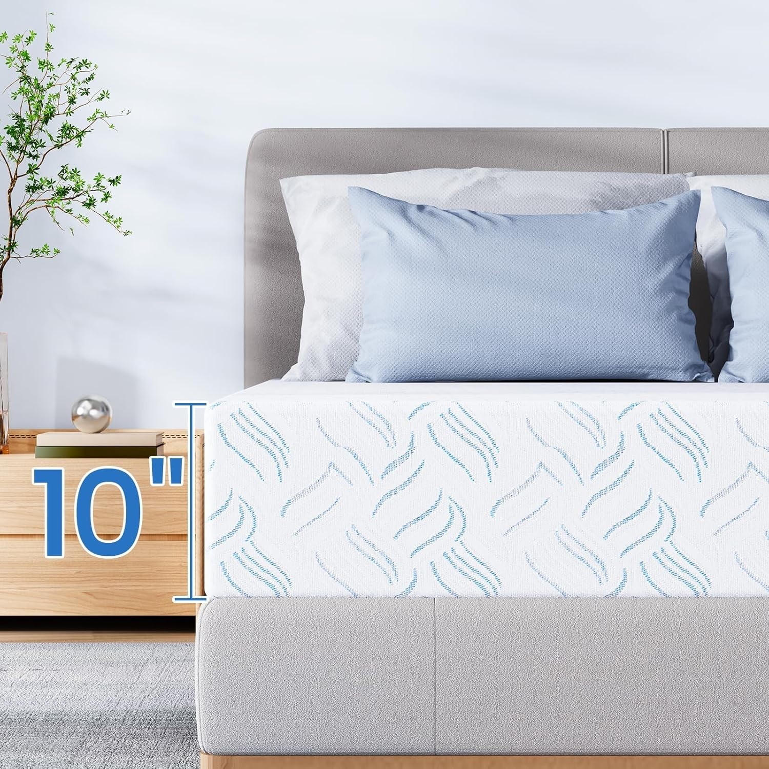 8/10/12/14″ Cooling Memory Foam Mattress in a Box, Twin Full Queen King Mattress