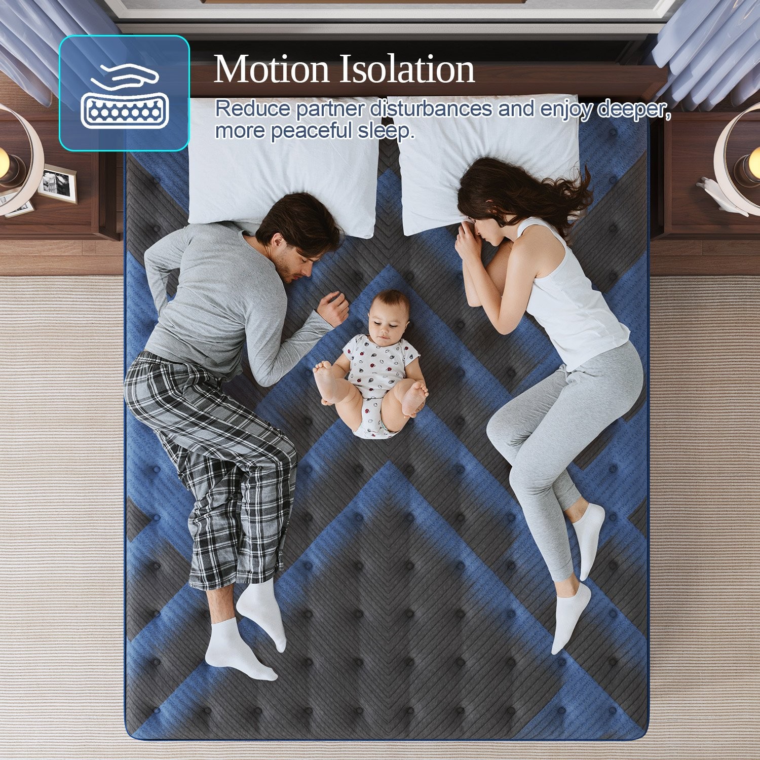 Duchessz 12″ Twin Full Queen King Size Gel Memory Foam Spring Mattress In A Box