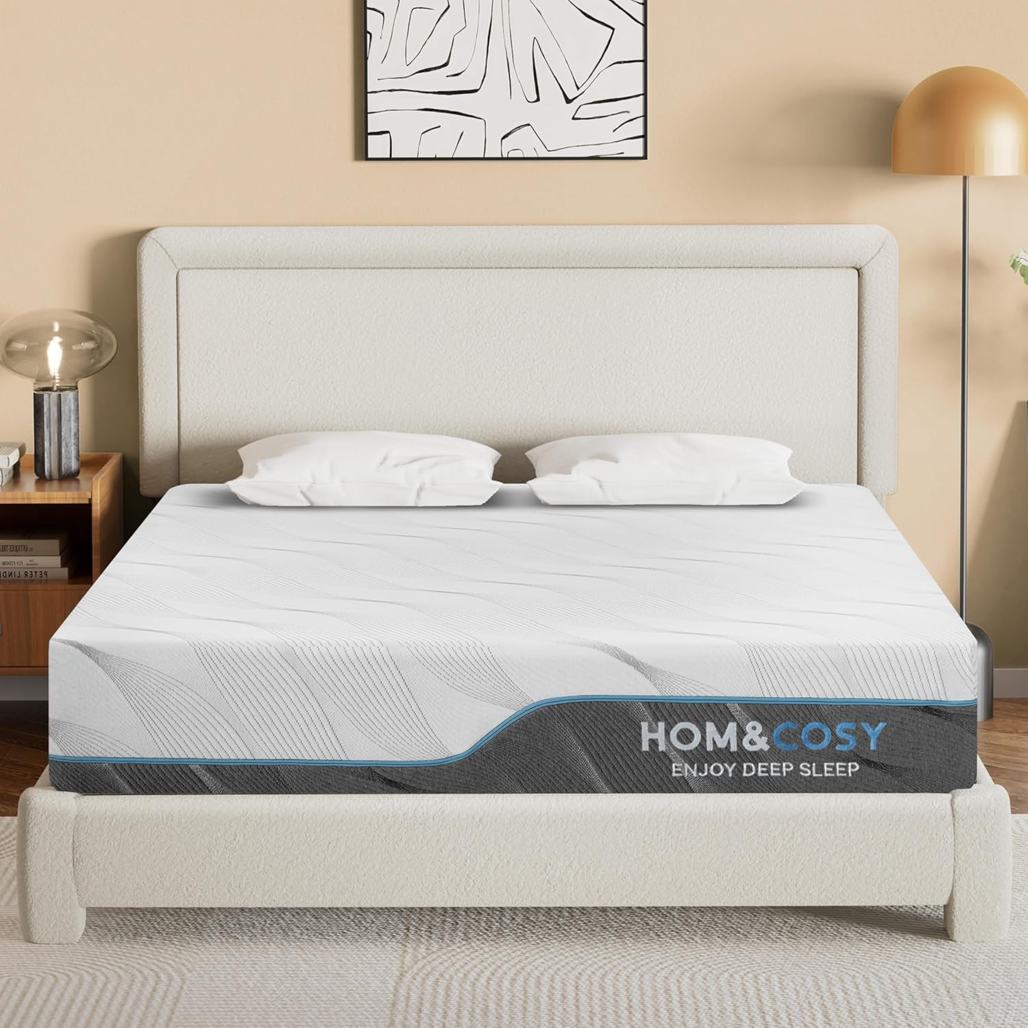 Flippable 8″ Twin Memory Foam Mattress – Medium Firm & Removable Cover
