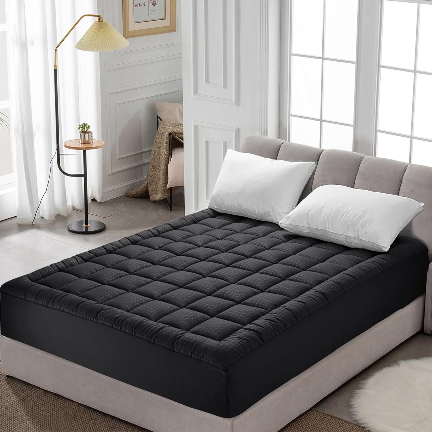Mattress ProtectColchon Espuma de Memoria Capa de Gel 6″ en Caja Queen Acolchado