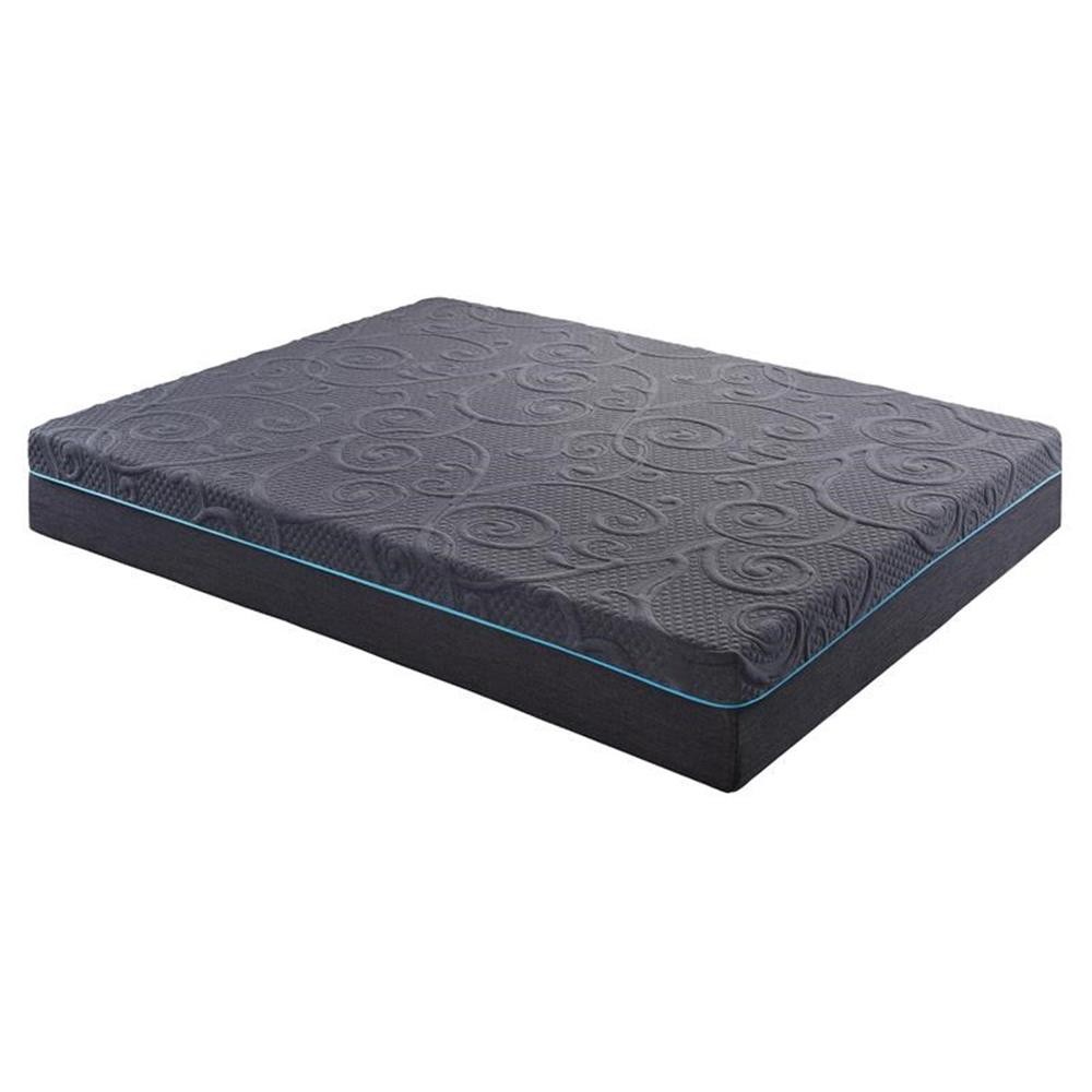 Lexicon Homelegance Bedding 11″ Fabric EK Gel Memory Hybrid Mattress in Gray