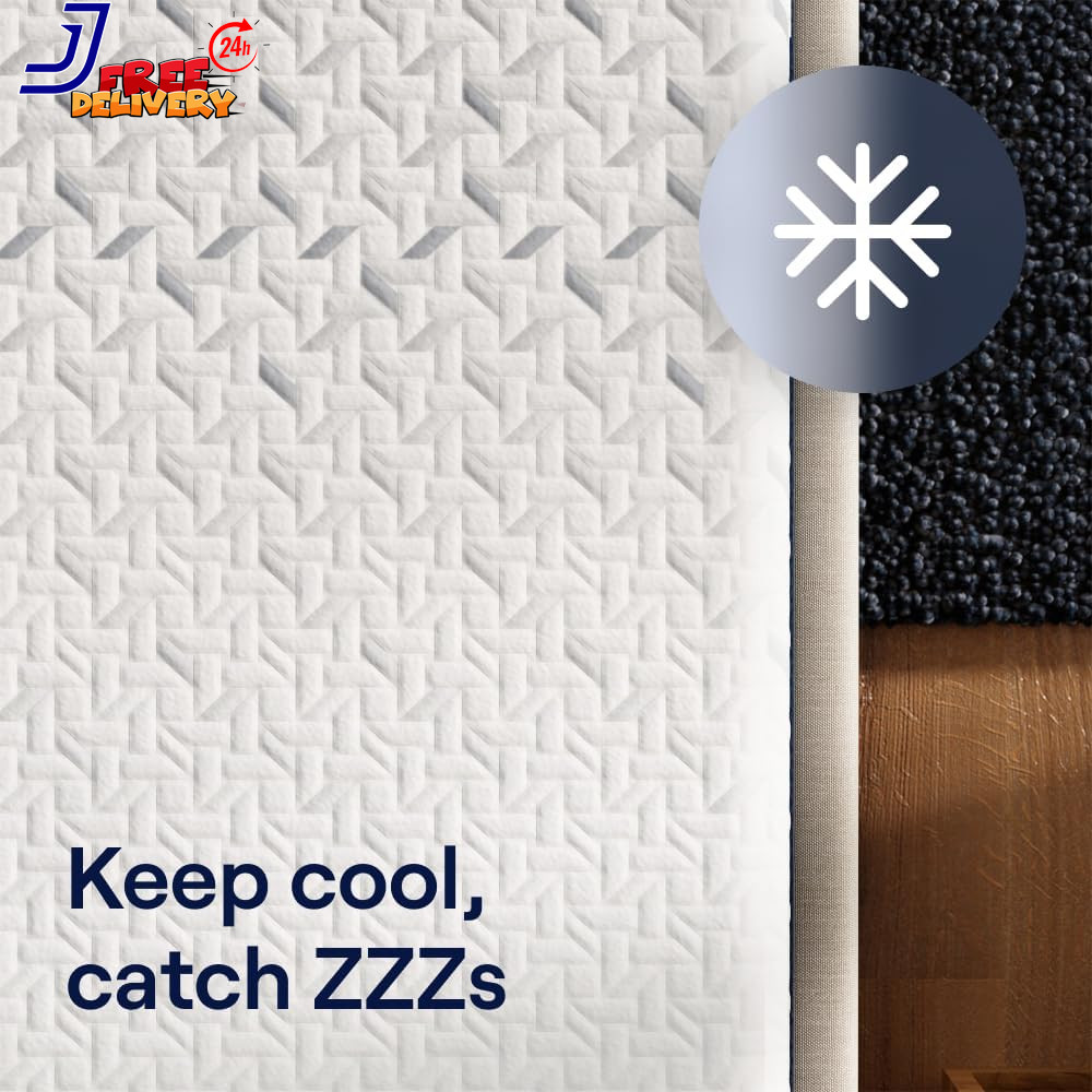 Classic 12” King Mattress Medium Firm Contouring Memory Foam Cooling Top Layer