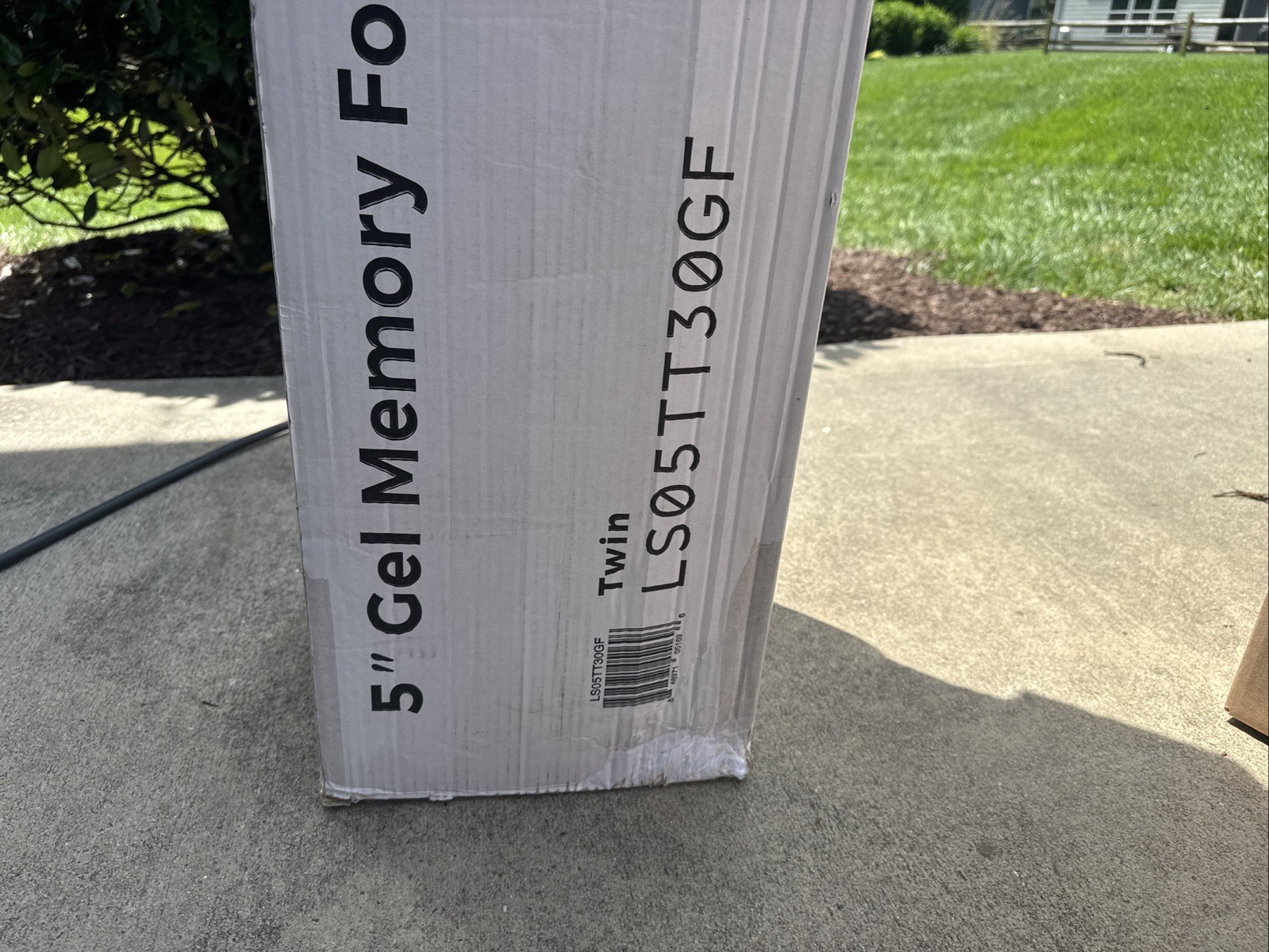 Linenspa 5 inch Gel Memory Foam Mattress – Firm – Twin