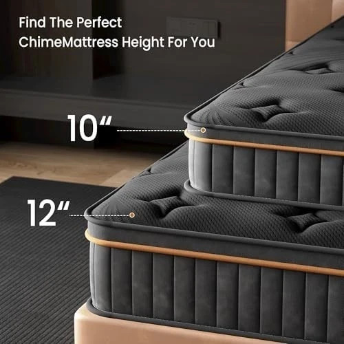 10″ Colchones TWIN Size De Espuma 10 Pulgadas Memory Foam Mattress Cooling Bed