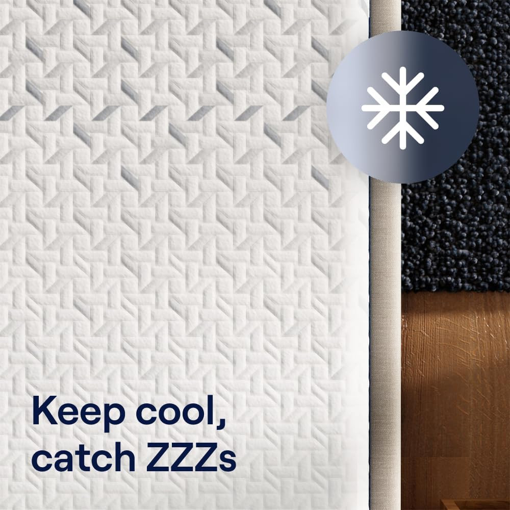 Classic 12″ Queen Mattress – Medium Firm Memory Foam & Cooling Top Layer