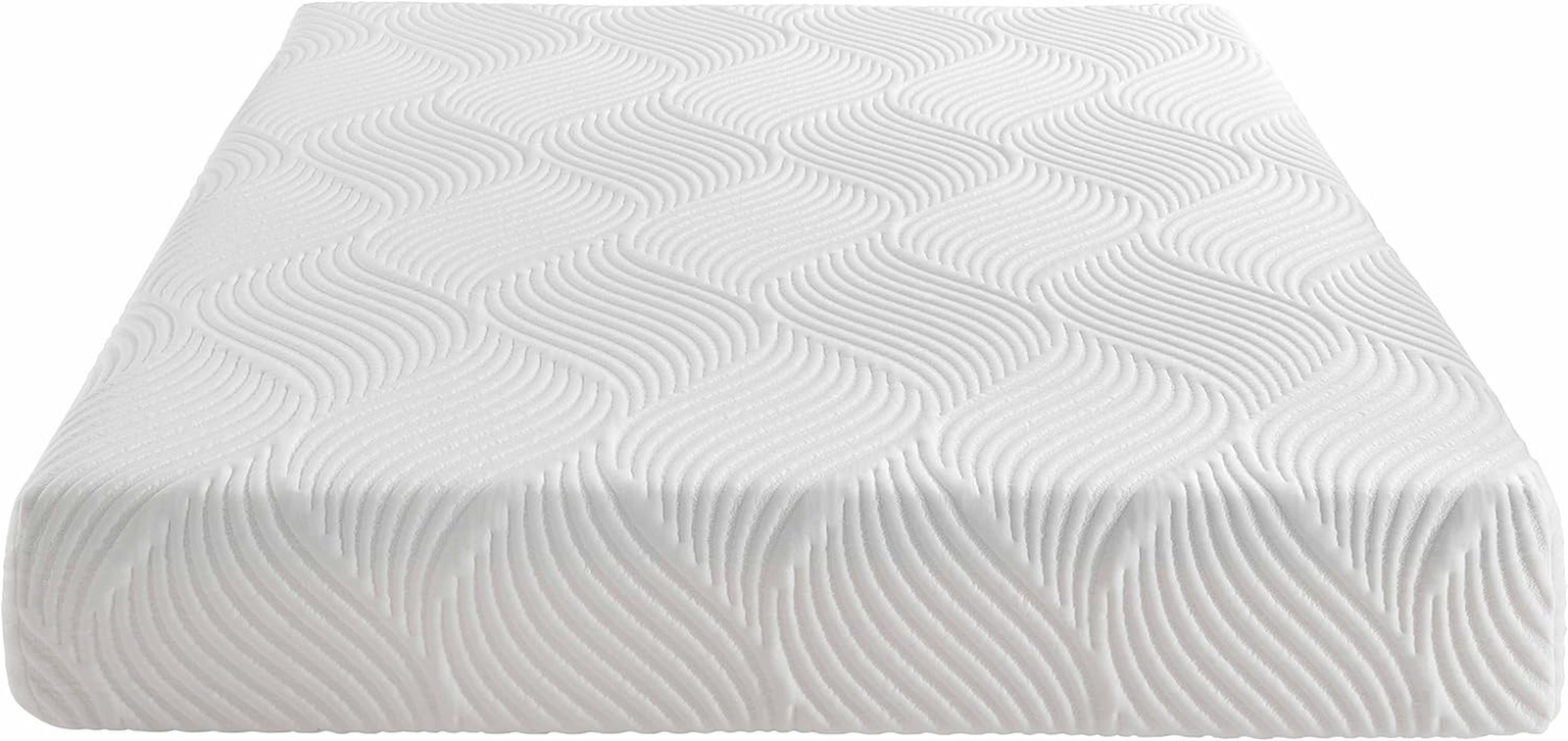 Nocturne 10″ Gel Memory Foam Mattress – California King, White
