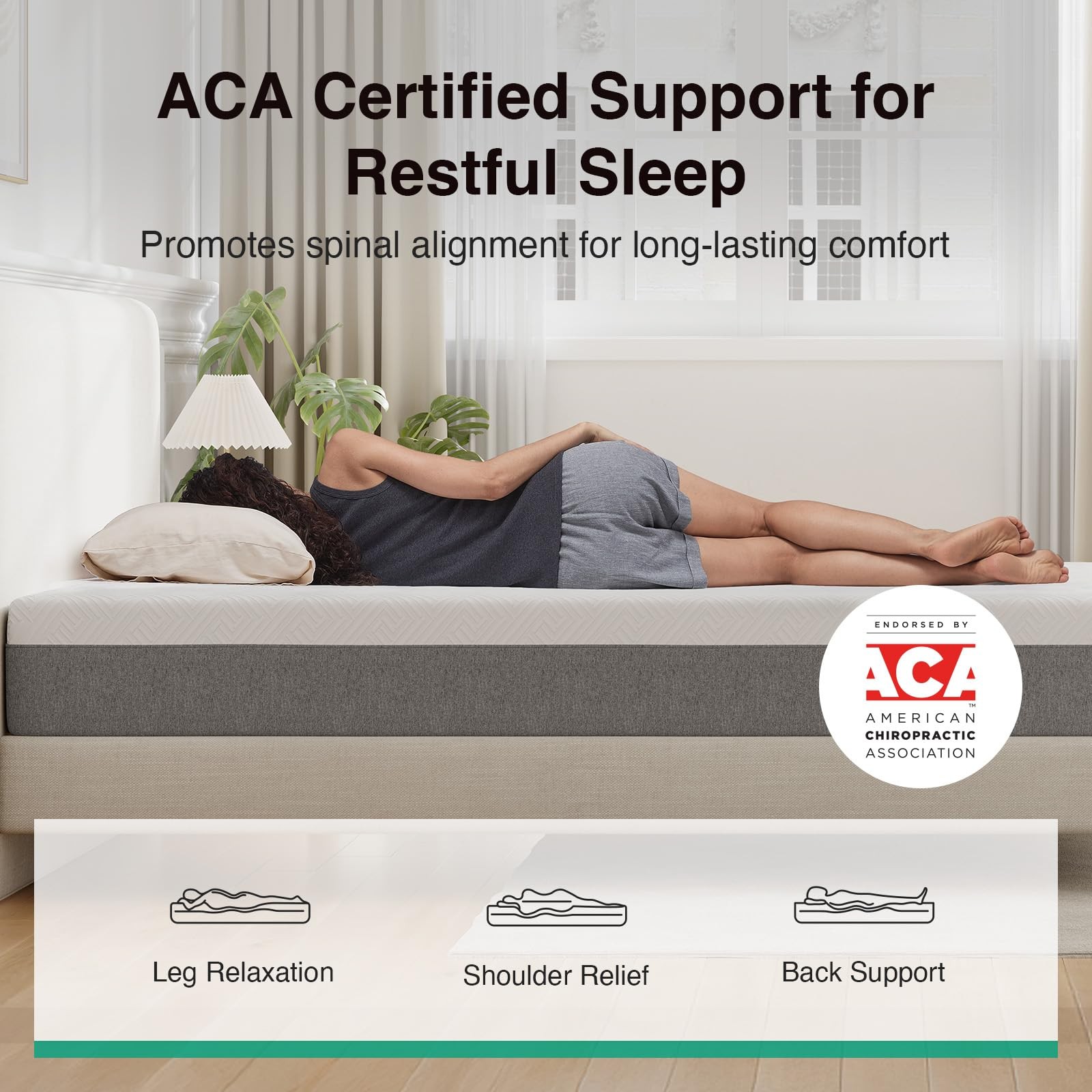 10 Inch Twin Size Memory Foam Mattress in a Box, Back Pain Relief & Body Supp…