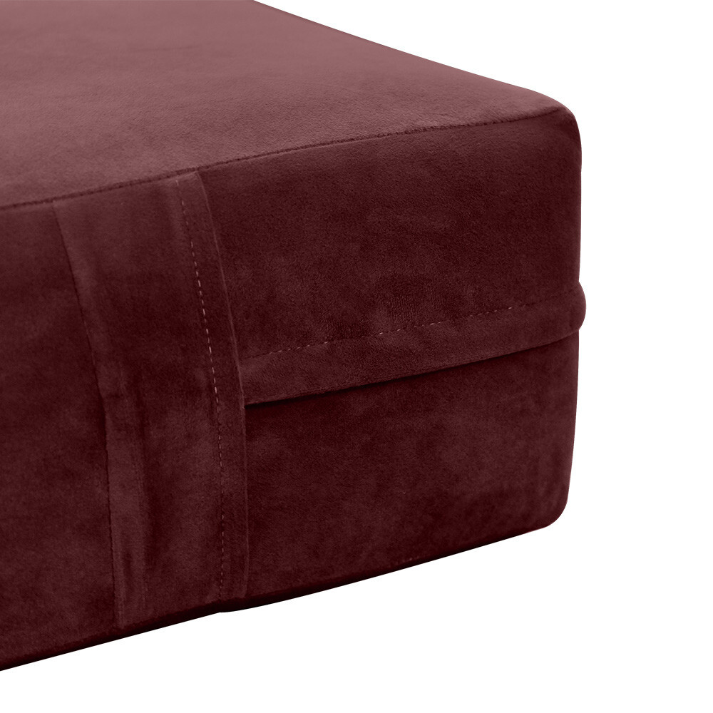 Knife Edge 6″ Twin Size 75x39x6 Velvet Indoor Daybed Mattress |COVER ONLY|-AD368