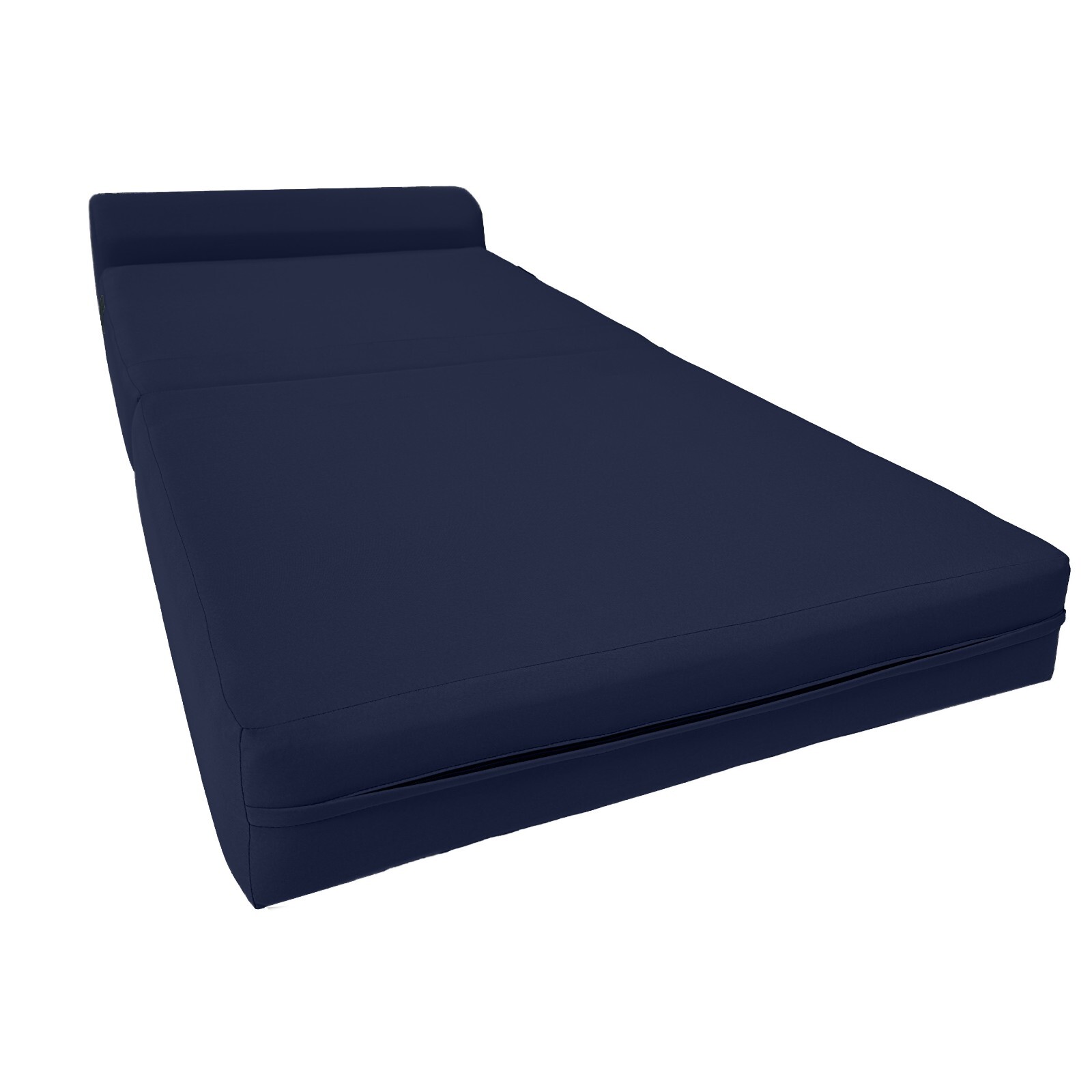 Navy Blue 6x32x70 Sleeper Chair Folding Foam Bed, Foam Density 1.8 lbs Sofa Beds