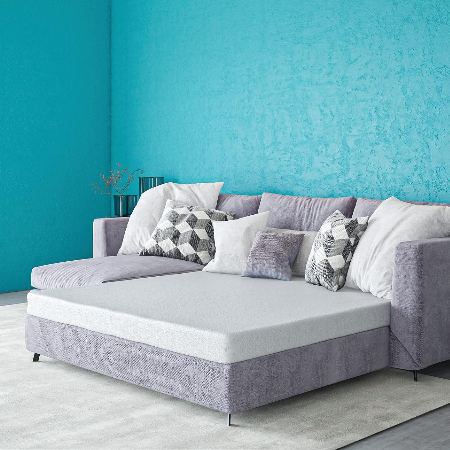 Classic Brands 4.5-Inch Plush Memory Foam Replacement Mattress for Sleeper Sofa