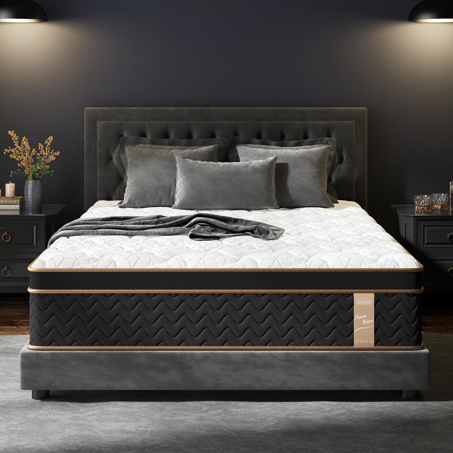 10″ Full Plush Hybrid Mattresses with Independently Encased Coils & Gel Memory
