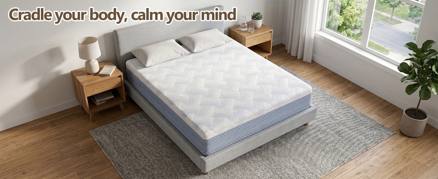 King Size Mattress 12 Inch High Density Soft Support Memory Foam w/ CertiPUR US