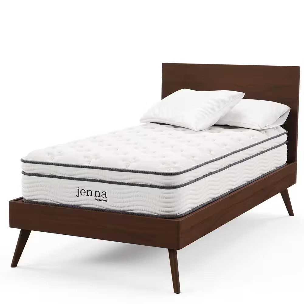 Jenna 10 In. Twin XL Innerspring Mattress in White