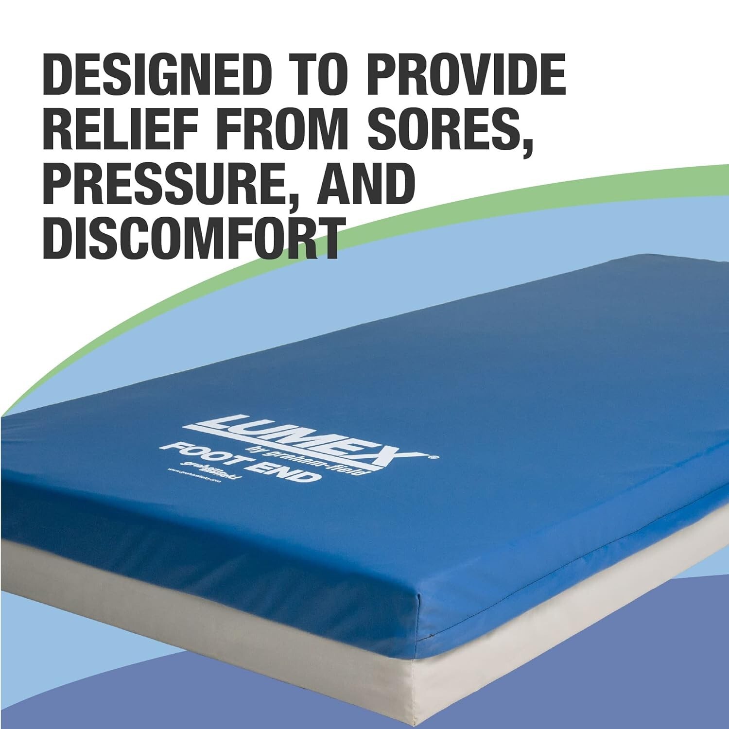Lumex Select Hospital Bed Mattress, Multi-Layer Foam, Fluid-Resistant Cover, …