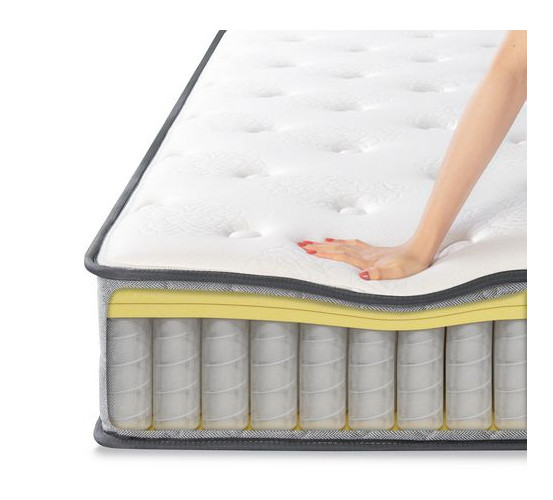Zinus MSSPGR-12K 12 Inch Comfort Support Pocket Spring Hybrid Mattress Motion