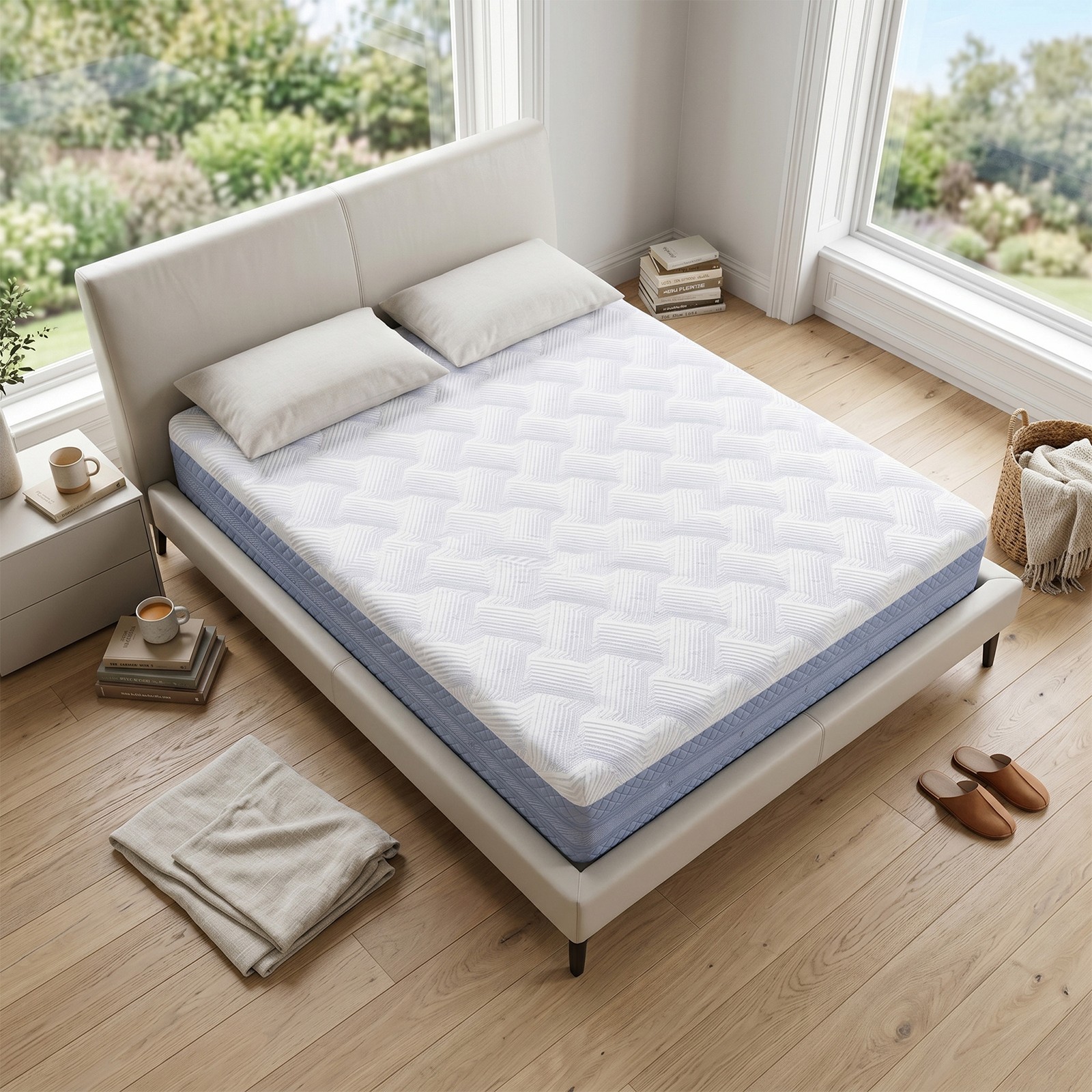 Queen Mattress 12inch, Pressure Relief & Motion Isolation, CertiPUR US Certified
