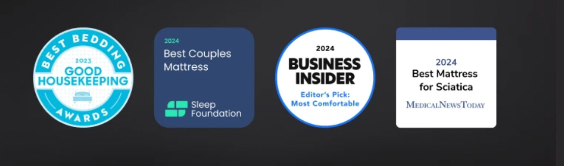 2024 Award-HELIX Premium Dusk Luxe Queen Mattress, Extra Support w/ Cooling Tech