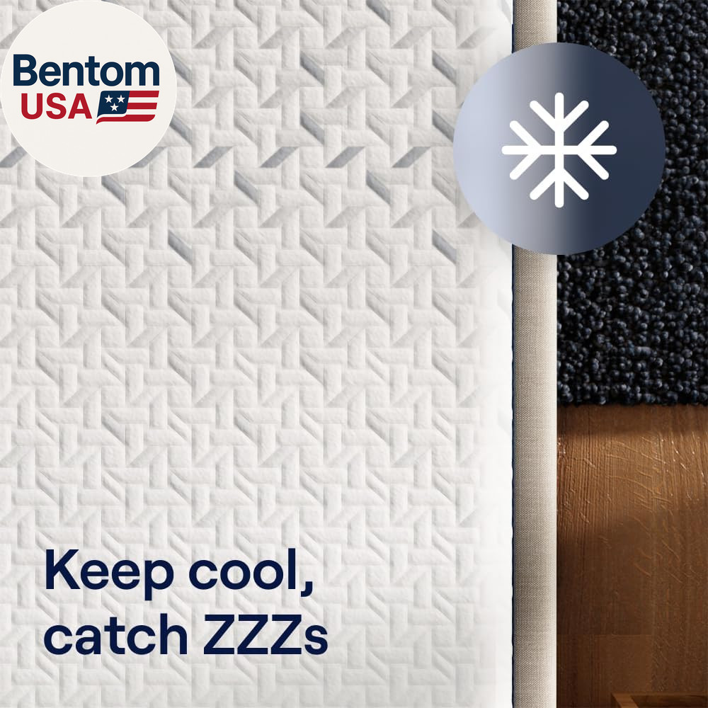 Classic 12” Twin Mattress – Medium Firm – Contouring Memory Foam – Cooling Top L