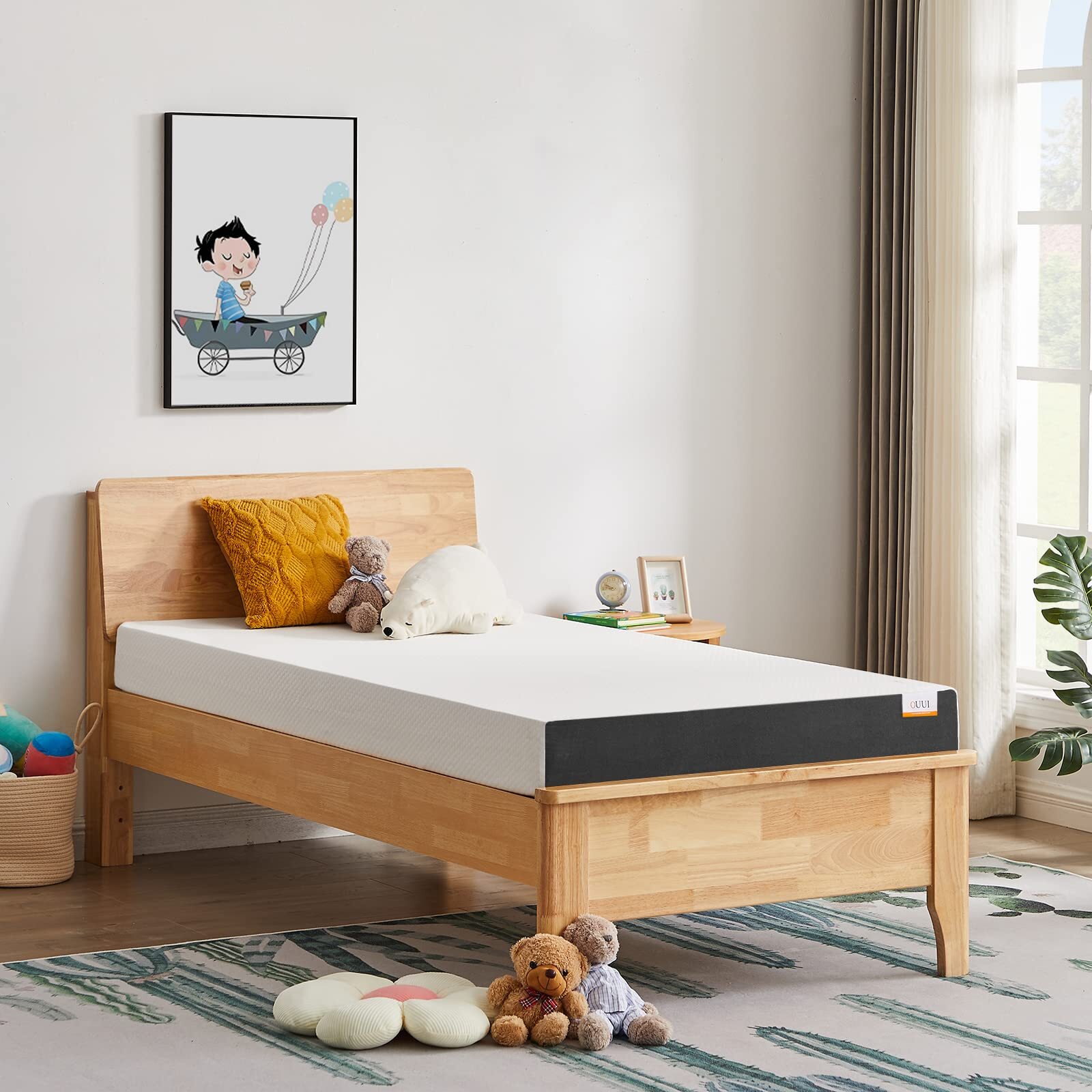 5/6/8″ Memory Foam Mattress for Cool Sleep Pressure Relief CertiPUR-US