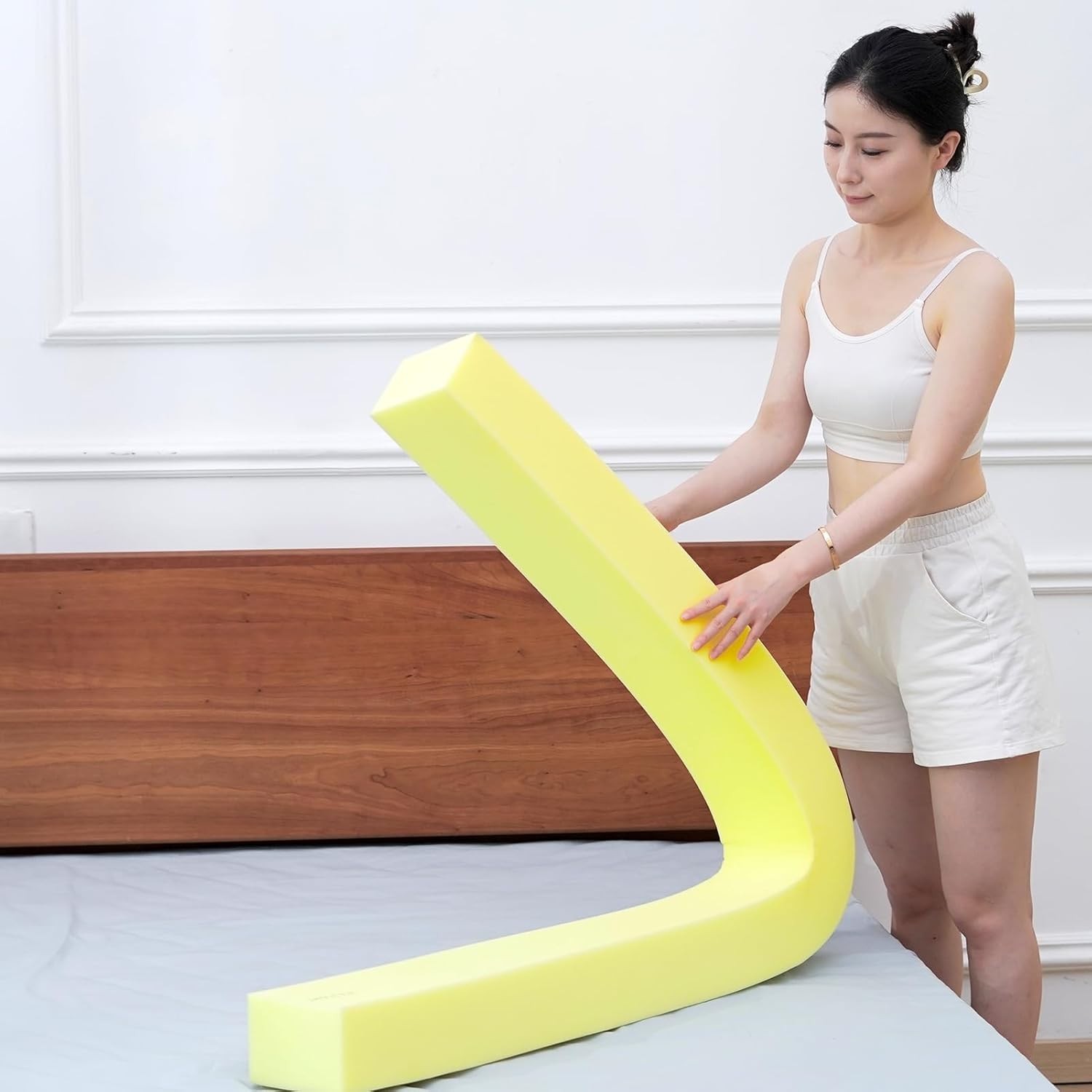 Bed Gap Filler for Twin/Full/Queen/King Mattress, 78” Extra Long High Densit…