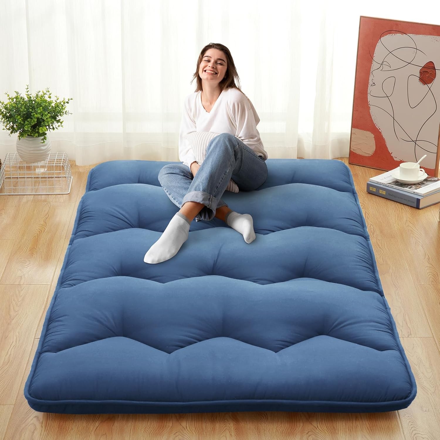 Ⓜ️Twin/Full/Queen Size Floor Mattress Japanese Futon Mattress Sleeping Tatami Ma