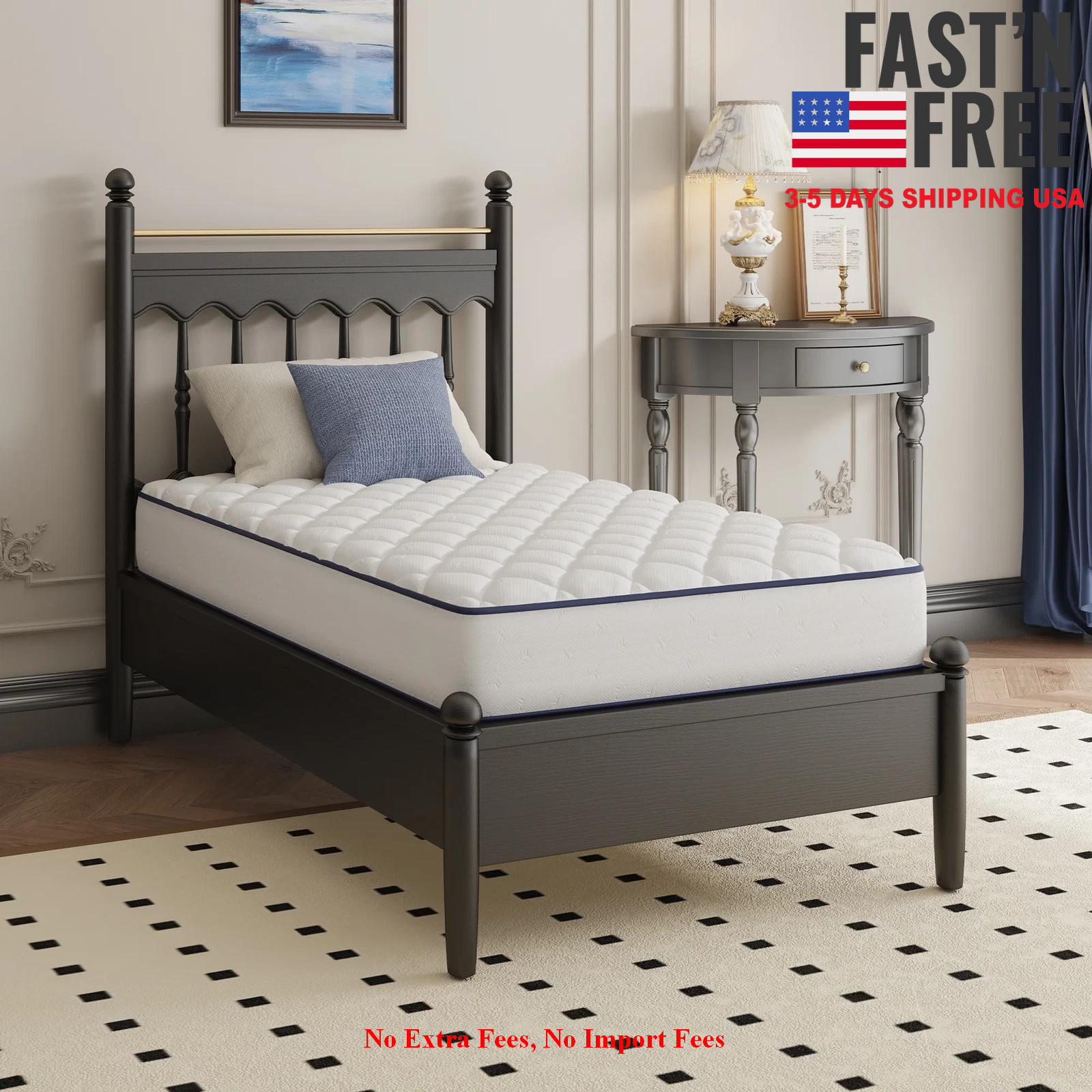 [HOT SALE] Pearl 6″ Twin Size Medium Adult Supportive Innerspring Mattress