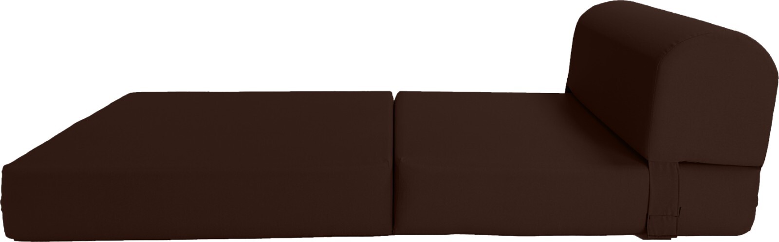 Brown 6x24x70 Sleeper Chair Folding Foam Bed, Foam Density 1.8 lbs Sofa Beds