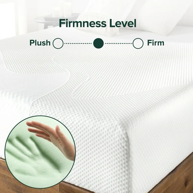 Spa Sensations 8″ Serenity Memory Foam Twin Mattress, Medium Firm, Pressure Rel…
