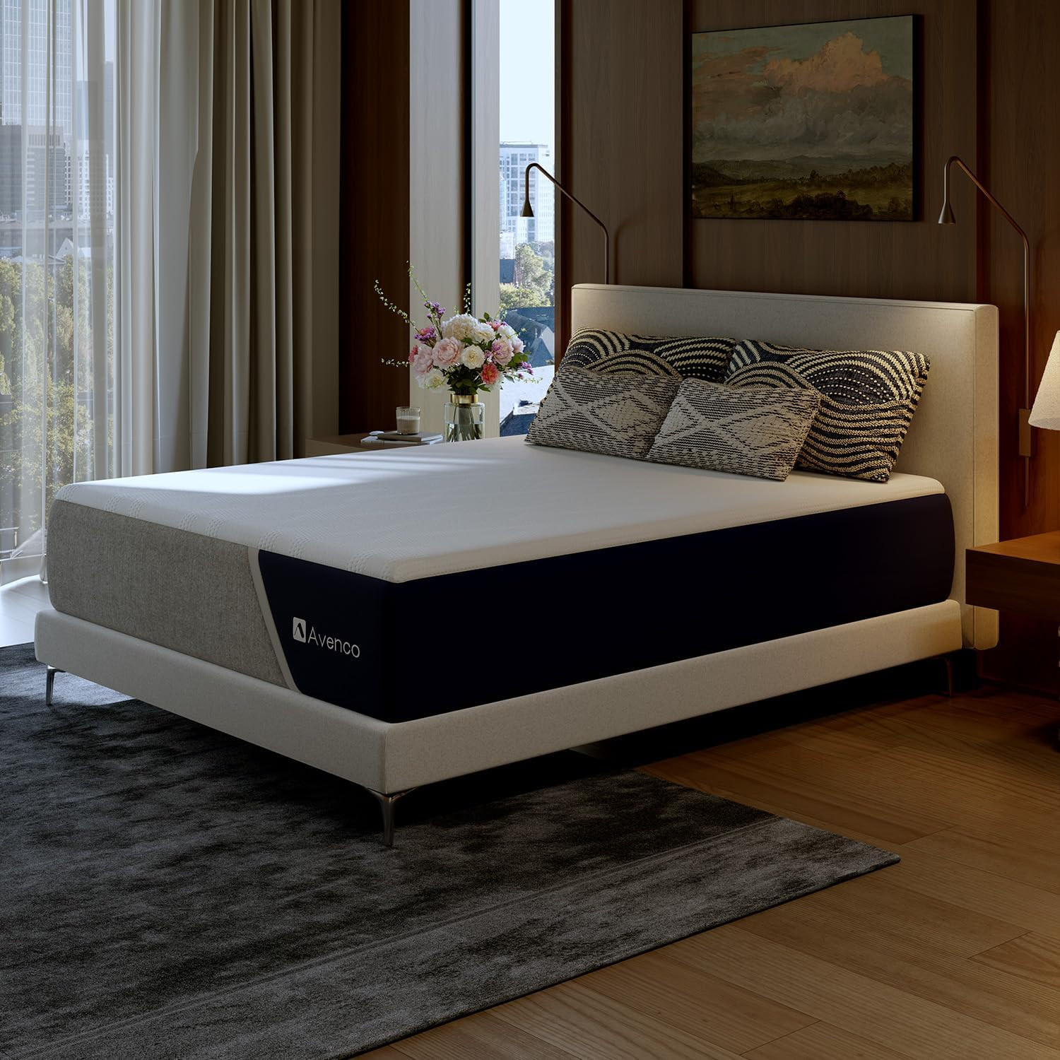 10 Inch Queen Mattress with Open-Cell Foam for Breathable Comfort, Gel Memory Fo
