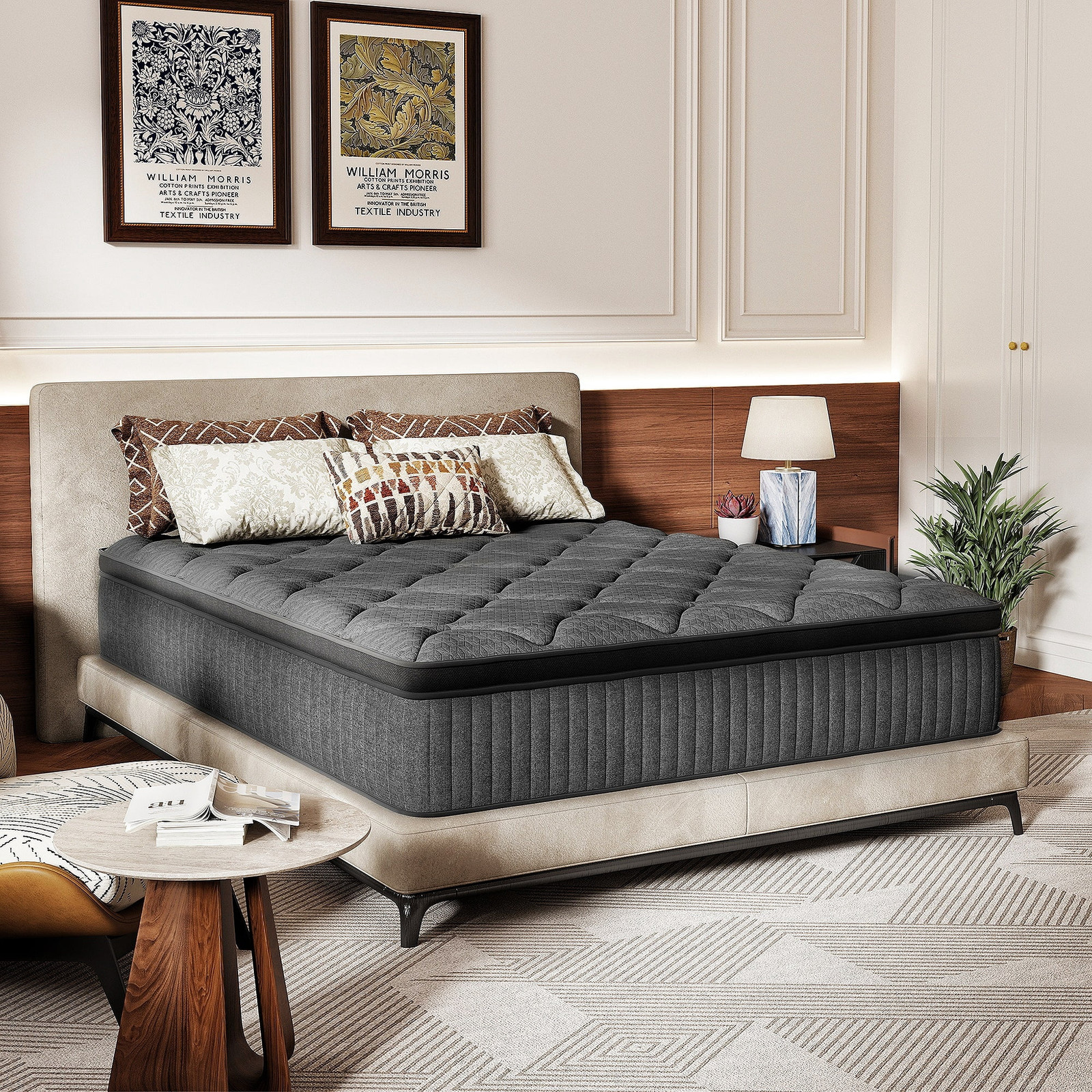 Avenco Noxa 12″ Medium Memory Foam Hybrid Pocket Spring Mattress, Queen Size