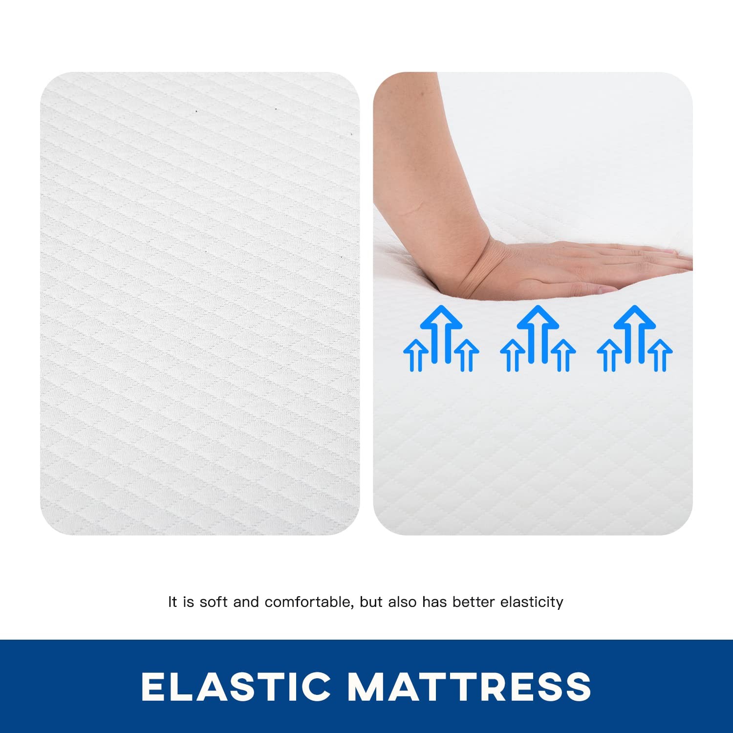 FDW | 10 Inch Full Mattress | Medium Firm | Gel Memory Foam Mattress | White …