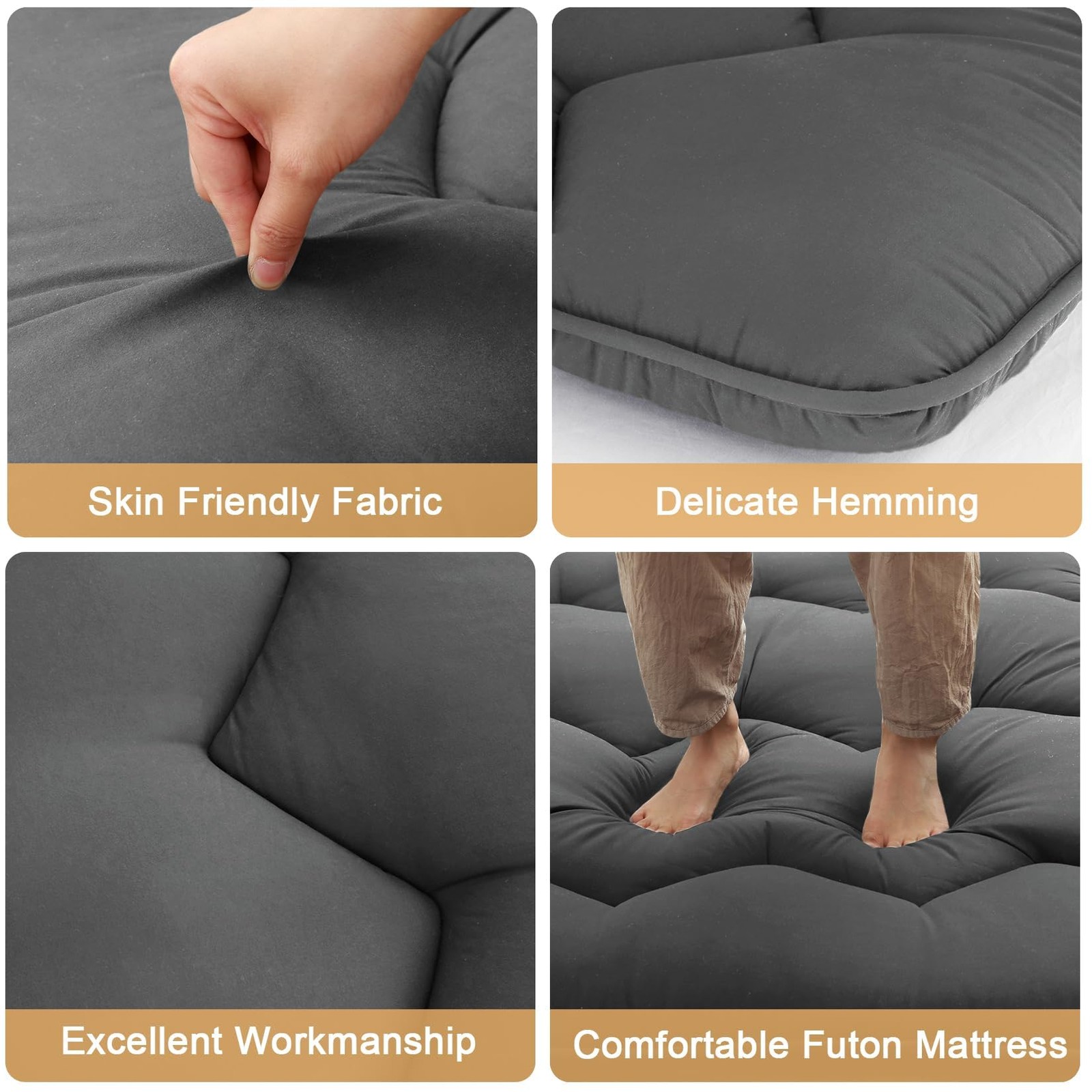 Floor Mattress Japanese Futon Mattress Sleeping Tatami Mat Twin/Full/Queen Size