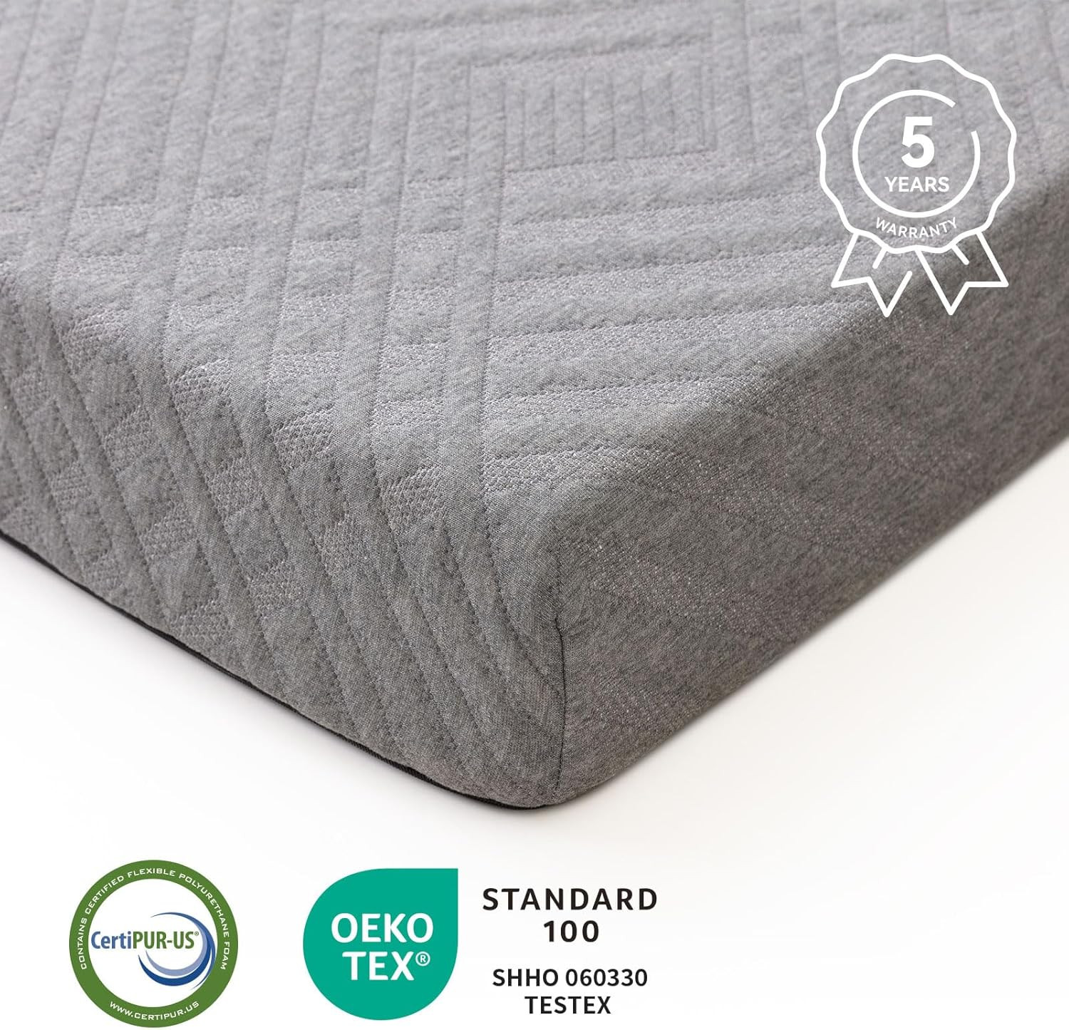 Folding Mattress Twin, 4 Inch Foldable Trifold Memory Foam Mattress with Bag, Po