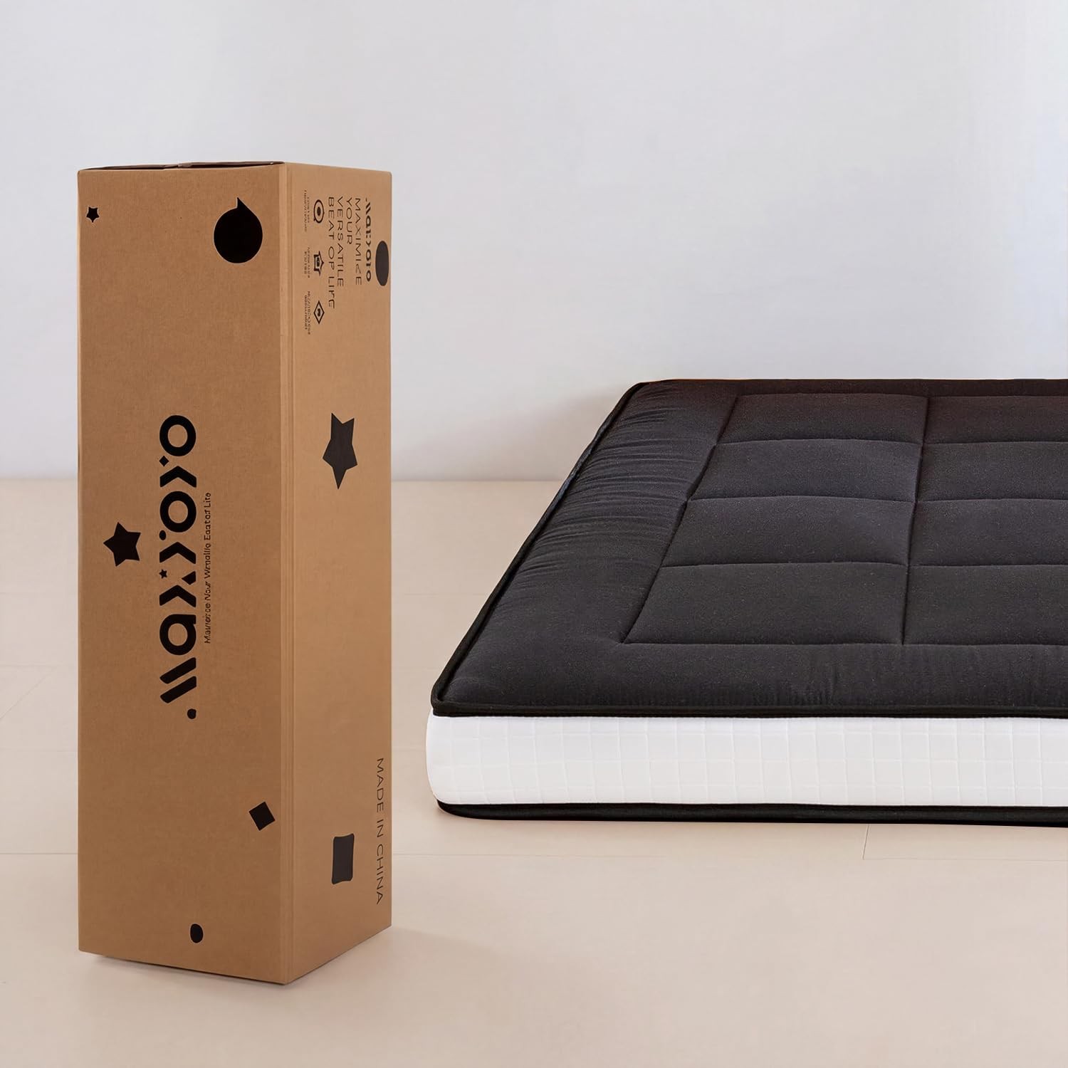 6″ Extra Thick Foldable Floor Futon Mattress, Tatami Pad for Adults, Roll Up …