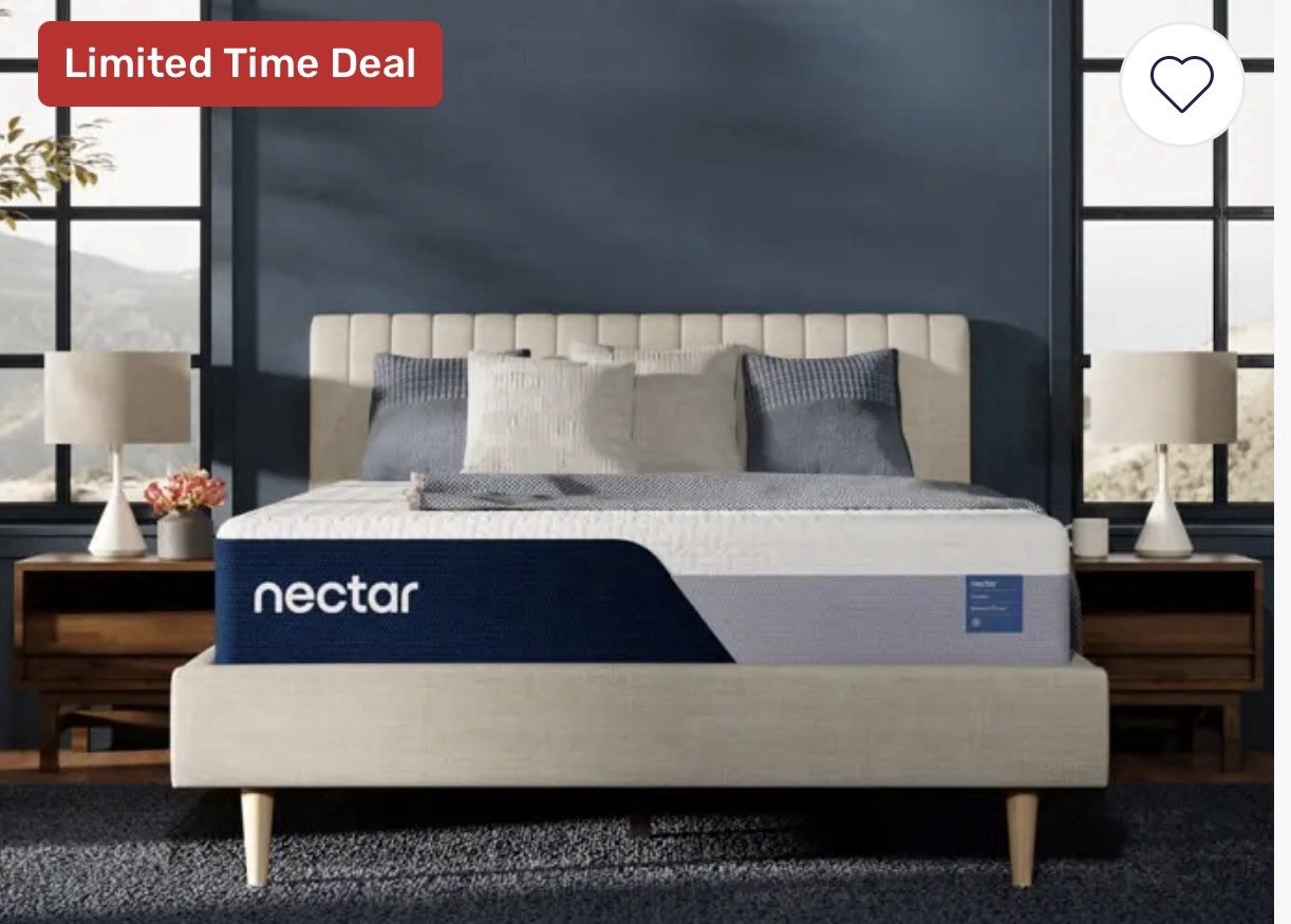 Nectar Classic 12” Firm Memory Foam Mattress for a Full size bed